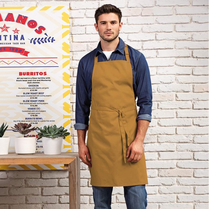 Premier Colours Bib Apron / Workwear (One Size) (Charcoal)