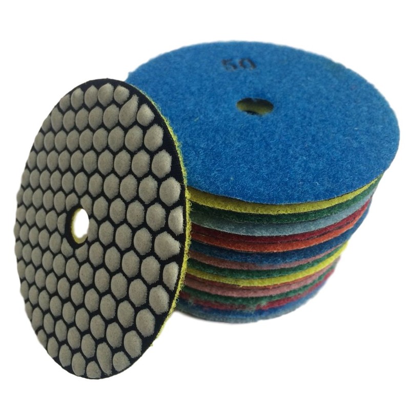 Konfor 100mm Diamond Polishing Pad Dry Grinding Cutter for Marble