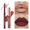 12 Matte Liquid Lipsticks Long-lasting Matte Lip Pencils