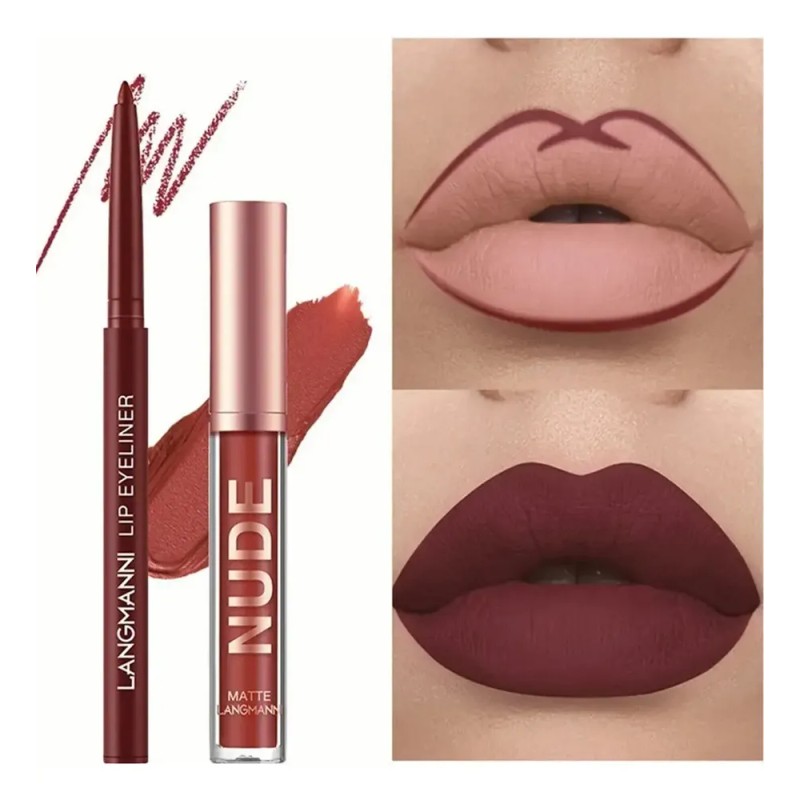 12 Matte Liquid Lipsticks Long-lasting Matte Lip Pencils