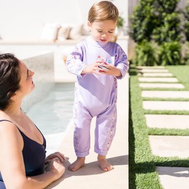 Splash About Warm in One Baby Wetsuit, Lilac Spring, 3-6 Months