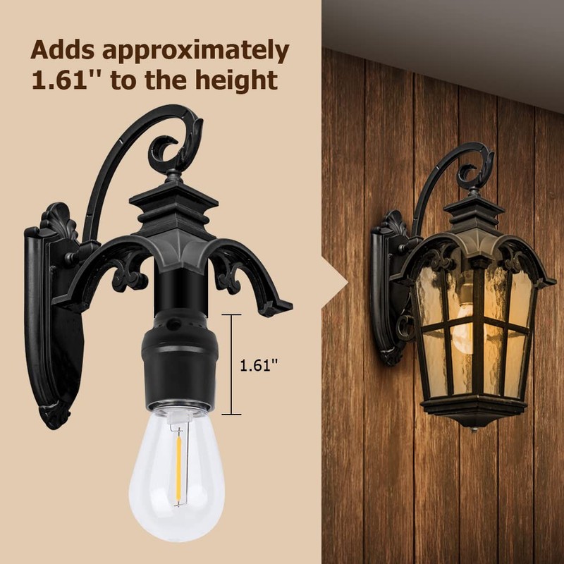 GMY Dusk to Dawn Sensor Socket, E26 Base Light Sensor