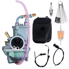 YJGZSVK Carburetor For Yamaha PW50 2016-2020 Yamaha PW50 Y-Zinger 1981-2009 Choke Cable Spark Plug Air Filter Throttle Cable