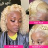 Legendhair Blonde Bob Wig Human Hair 613 13x6 Lace Front