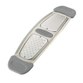Rachael Ray Tools and Gadgets Stainless Steel Multi Grater for Cheese, Ginger, Garlic, and more, Gray