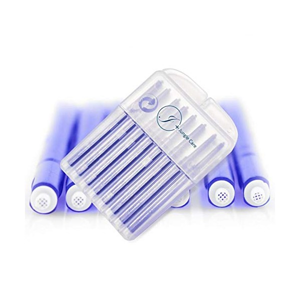 Filtros de cera para oídos de audífonos, accesorios de limpieza para Phonak/Reson/Widex/Unitron/Jungle Care, Paquete de 10 azules.