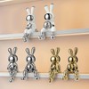 Generic Astronaut Bunny Figurine Home Decor, Ceramic Electroplated Rabbit Astronaut