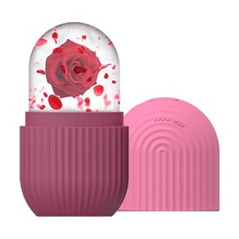 Face Ice Mold, 1 Count/2 Counts/3 Counts  Silicone Ice Face Roller, Ice Compress Face Massager, Face Massage Tool, Skin Care Tool for Women & Men - Color: Rose Red, Specification: 3 Counts
