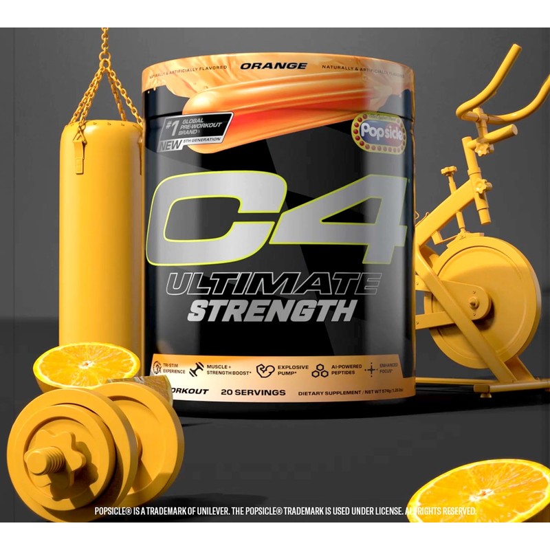 Cellucor C4 Ultimate Strength Pre Workout Powder - Tri-Stim Experience