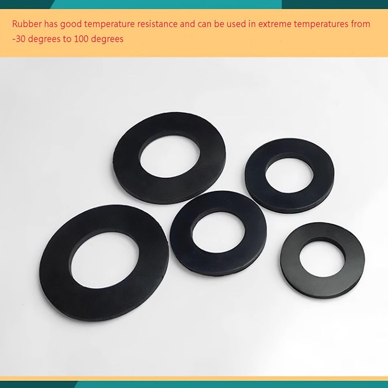 Smartsails 140 Pieces 7 Size Black Flat Rubber Gasket Assortment