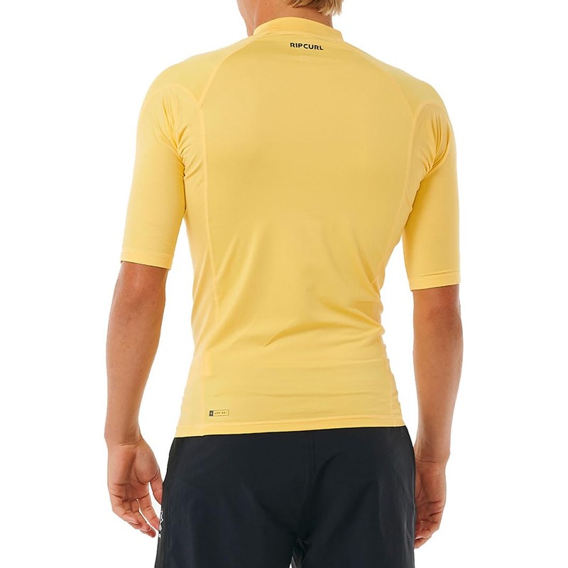 RIP CURL Mens Waves UPF Performance Short Sleeve Rash Vest