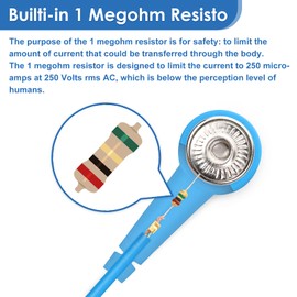 STREBITO STREBITO Anti Static Wrist Strap, 11" Antistatic Wrist Band Grounding Bracelet ESD Wrist Strap Adjustable wristband with Alligator Clip, Extra Long Cord for PC Computer Building Electronics Repair