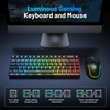 Snpurdiri 60% Wireless Gaming Keyboard and Mouse Combo,LED Backlit Rechargeable