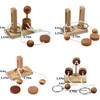 Brain teaser puzzle wooden threading rope loop puzzle luban lock