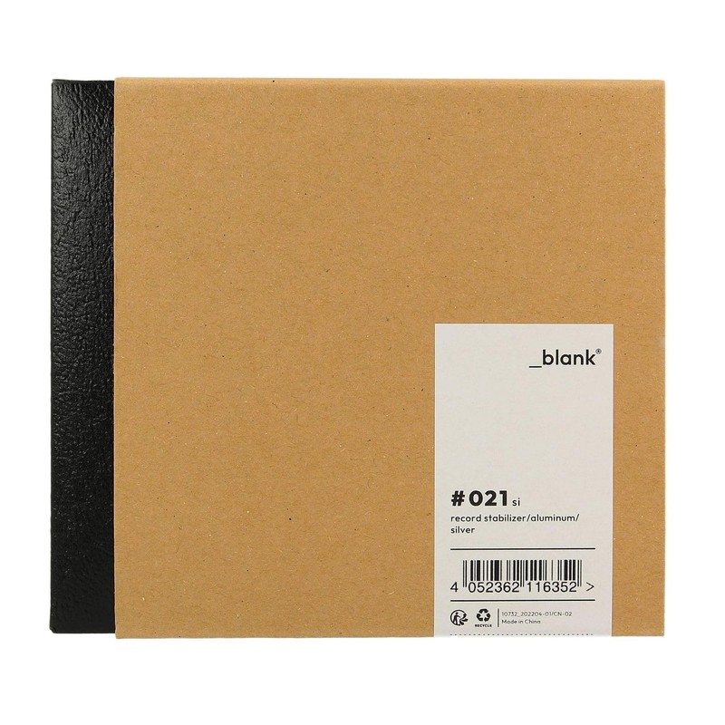 _blank #021si Stabiliser for Record Players, Plate Weight, Aluminium, Silver,