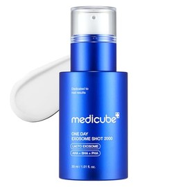 Medicube Zero Exosome Shot 2,000 PPM Espícula Suero Facial | Suero Líquido Potenciador de la Piel | Exosoma, AHA+BHA+PHA | Cuidado de los Poros, Células Muertas de la Piel, Textura de la Piel