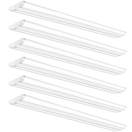 ANTLUX Ultra Slim 4FT LED Wraparound Light, 50W 4 Foot Shop Lights for Garage, No Glare, 5600LM, 6000K, Compact Flush Mount Ceiling Fixtures for Kitchen Workshop, Fluorescent Tube Replacement, 6 Pack