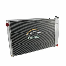 Cubauto 3 Row Aluminum Radiator for 1981-1991 Chevy Truck K10 K20 K30 C10 C20 C30 C1500 C2500 C3500 Blazer/1973-91 Gmc C1500/C2500 Suburban Jimmy Radiador 74 75 76 77 1978 1979 1980 1982 1983 1984 85