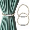 Ewolee Magnetic Curtain Tiebacks, 2 Pack Decorative Curtain Holdbacks Window
