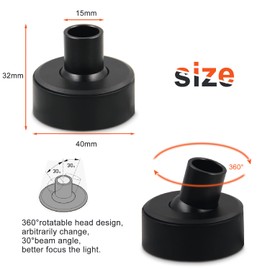 VST 12V Dimmable Mini Spotlight Plug in with Wireless Dimmer Switch Recessed or Surface Mount, Mini 360° Adjustable for Jewelry Showcase Display(4000K 1w/pcs