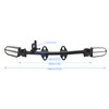 Camrusic Dirt Bike Foot Pegs, Steel Alloy Footpegs Mount Bracket