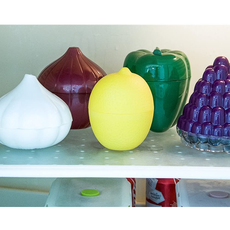 eamve 6pack Fruit and Vegetable Storage Containers,Vegetable Shaped Savers,Refrigerator Vegetable