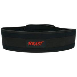 Alpha Designs 'BEAST' Deadlifting Lifting Belt - Ideal for Deadlifts, Squats, Pressing. Dual Locking mechanism, as used by Eddie Hall