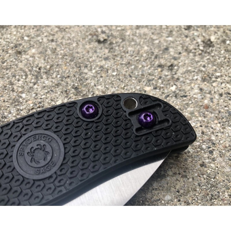 DH Translucent Purple Torx Screws Set For Spyderco Sage 1