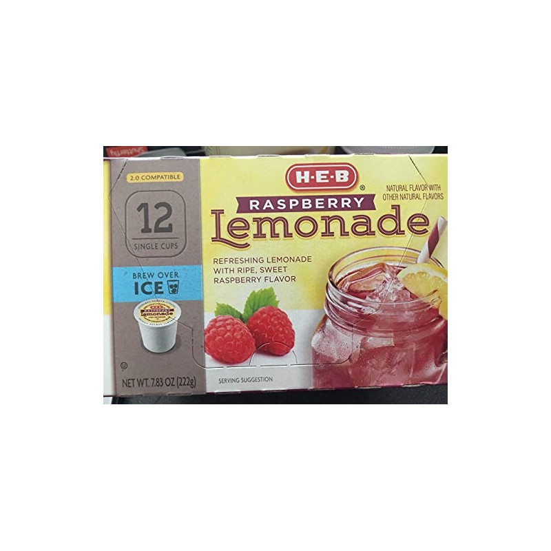 H-E-B Lemonade k-cup; 2.0 Compatible 12 cts. (Raspberry Lemonade)