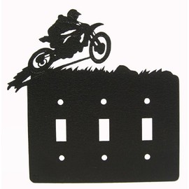Innovative Fabricators, Inc. Motocross Triple Light Switch Plate Cover