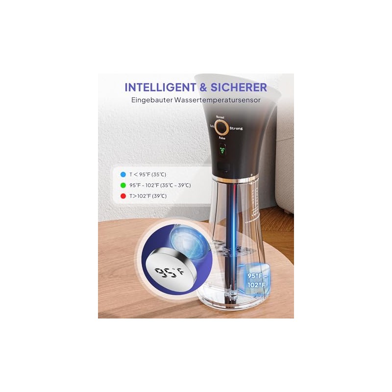 KAUGIC Electric Ear Washer with Double Tank - Smart Temperature