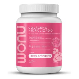 Wonu Colágeno Hidrolizado Polvo Con Ácido Hialurónico 345g Sabor FRESA ARANDANO