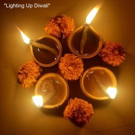 Clay Traditional Diwali Diya | Earthen Clay Diya | Mitti Diya | Diyas for Pooja | Multipurpose Diya | Pooja Items (Set of 1)