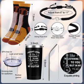 6 Pieces Guitar Gifts for Men Music Gift for Women Music Lovers Presents for Musicians Guitar Lovers for Christmas Birthday