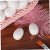 Angoily 150 pcs White Solid Foam Easter DIY Eggs for