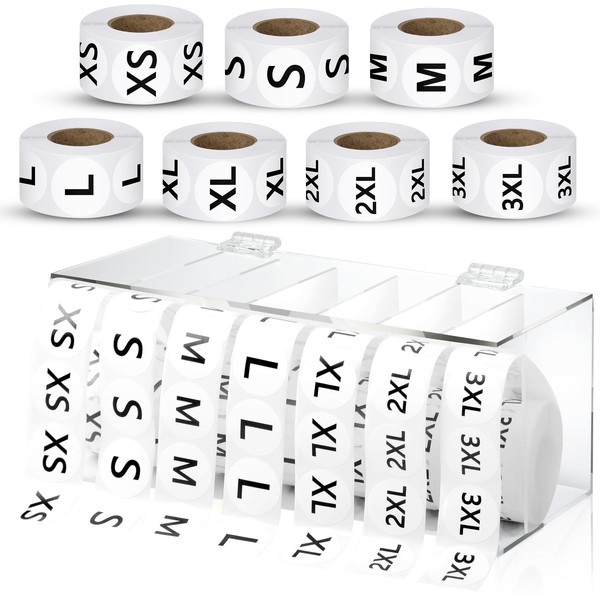3500 Pieces Size Stickers Labels Holder Labels Organizer Acrylic Sticker