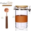 Matifaner Glass Storage Jars with Spoon, Kitchen Food Storage jars