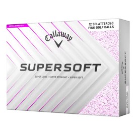 Pelotas De Golf Callaway Supersoft 2025 Pink Splatter
