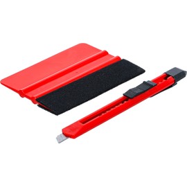 BGS Diy 85215 Plastic Squeegee Set for Films with Felt Edge 2 Pieces