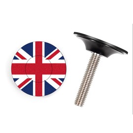 CNC Bike Headset Top Cap With Bolts，MTB Headset Cap for Bicycle Road Bike 1 1/8 Stems. (GQ)