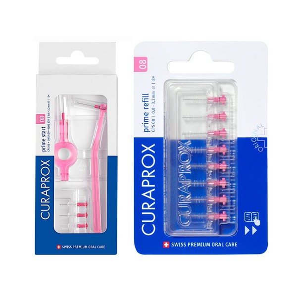 クラプロックス 歯間ブラシ CPS 08 （ピンク） (本体＋リフィル)