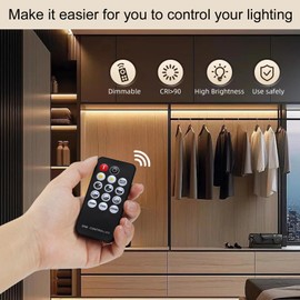 ZSLAIFU LED Strip Lights, 16.4ft COB LED Strip Light, 24V Super Bright Warm White LED Light Strip, CRI90+ Flexible Tape Light with Remote and Power Adapter for Home, Kitchen, DIY Decoration