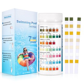 Accevo Hot Tub Test Strips，3-in-1 Pool Wasser Test Kit für Chlor/Brom, pH, Gesamtalkalität - einfache und genaue Teststreifen für Schwimmbäder & Spas - 150 Strips