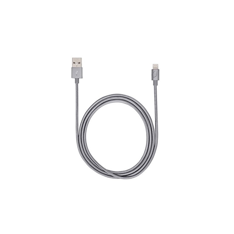 iStore Braided Lightning Aluminum Sync/Charge Cable, 4 Feet Length, Durable