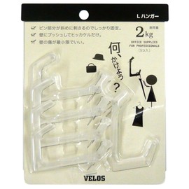 Velos Hook Pin El Hanger LH-705C 5 Pcs Clear