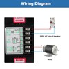 DEWIN Speed Controller, Single-Phase DC Motor Speed Regulator AC 220