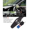 Tevlaphee Steering Wheel Lock with Alarm,Heavy Duty Anti-Theft Car Device