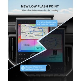 WEIPIN For 2024-2025 Acadia (Elevation/AT4/Denali) Screen Protector 15 Inch Matte Anti-Glare Tempered Glass Touchscreen *1 Accessories 9H Hardness Glass - No More Glare&Fingerprint