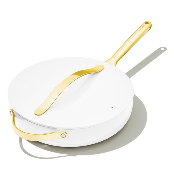 Caraway Nonstick Ceramic Sauté Pan with Lid (4.5 qt, 11.8")