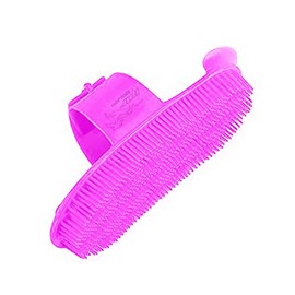 Plastic Curry Comb with Adjustable Strap Horse Pony Care Grooming (Pink)